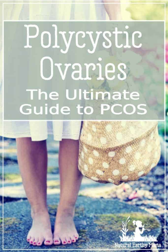 Polycystic ovaries - your ultimate guide to PCOS. woman with text overlay