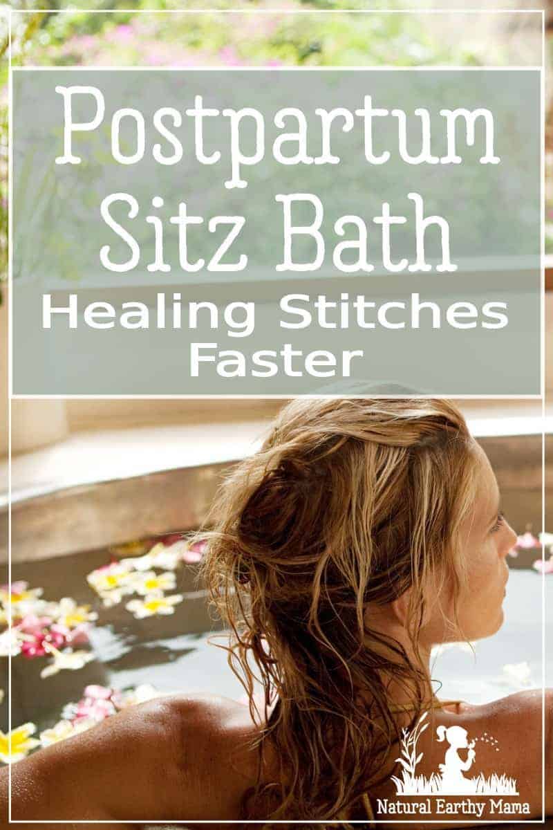 Postpartum Sitz Bath Recipe Healing Stitches Faster after Delivery