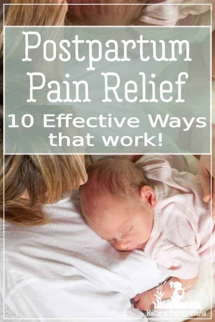 Most of the focus during pregnancy is on pain during labor. Very little thought is given to the recovery period after birth. Postpartum pain relief should be right near the top of your 'get ready for labor list of things to organize'. Here are some natural (and not so natural) ways to reduce pain after childbirth. #NEM #labor #postpartum #pregnancy #baby #firsttimemom