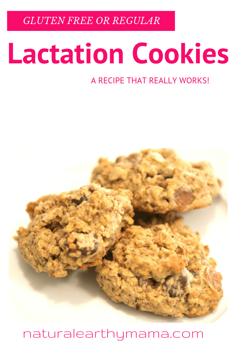Try these delicious gluten free lactation cookies for a natural way of boosting your milk supply while breastfeeding #lowmilksupply #breastfeedingtips #lactationcookies #glutenfree #naturalearthymama
