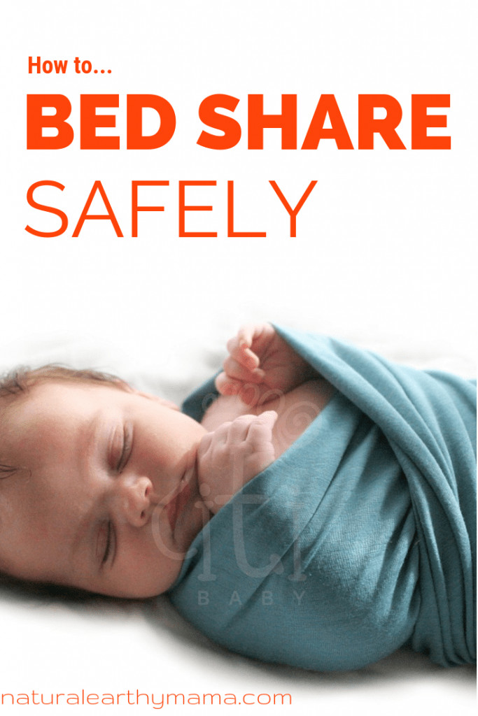 Co sleeping or bed sharing is one of the best ways to help your baby sleep well. Here arre some tips to make sure that you are cosleeping safely. Don't risk SIDS, make sure you are doing it right! #cosleeping #bedsharing #newbornsleep #newborn #naturalearthymama