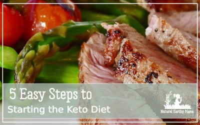 How to start the ketogenic diet in 5 easy steps - the keto woe doesn't have to be confusing. Find out how to revolutionize your health in 5 easy steps #weightloss #keto #ketogenic #ketodiet #naturalearthymama