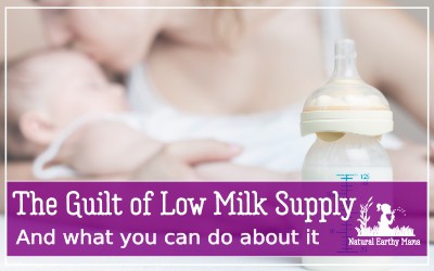 Living with low milk supply is just yet another mom guilt topics. You are not failing as a mom when you struggle with low breastmilk supply! #momencouragment #breastfeeding #breastfeedingtips #lowmilksupply #naturalearthymama