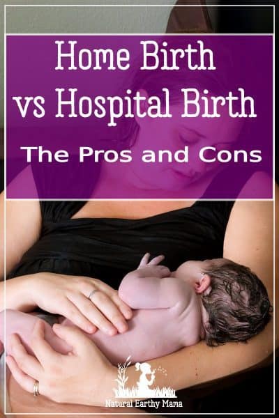 When you are pregnant, one of the many decisions you will need to make is where to labor and deliver your baby. Here are the pros and cons of having a hospital or home birth for your pregnancy #naturalearthymama #pregnancy #homebirth