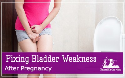 Coping with light bladder weakness or complete incontinence when you laugh, cough or sneeze after having a baby or being pregnant does not have to be a long term problem. Here are some genuine solutions and steps you can take to stop bladder weakness in it's tracks #postpartum #naturalearthymama