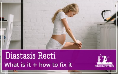 Having a pooch after having a baby may be a sign that your have diastasis recti or abdominal separation, this is not something that you have to love with any longer! Find out the best tips for healing your tummy today! #pregnancy #postpartumbodies #naturalearthymama