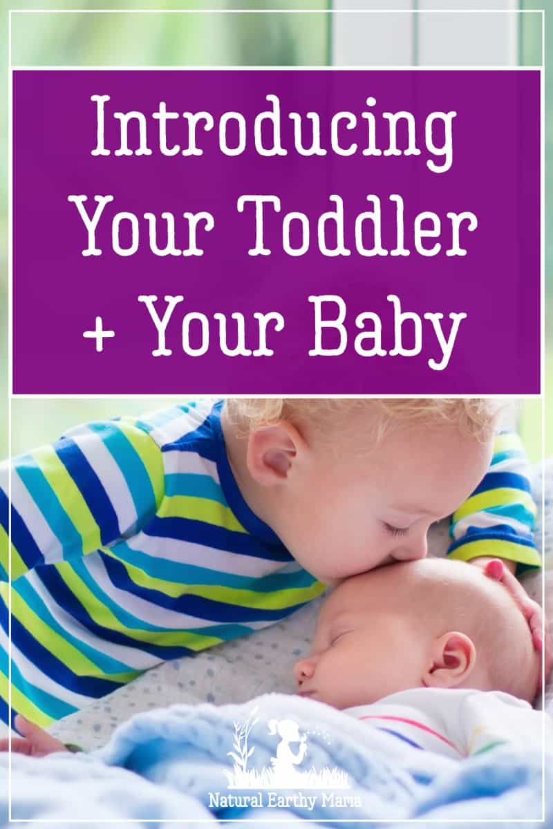 Introducing your toddler or child to your newborn baby. Here are some tips to make the first meeting of your baby and your toddler go smoothly #toddlers #newborns #naturalearthymama