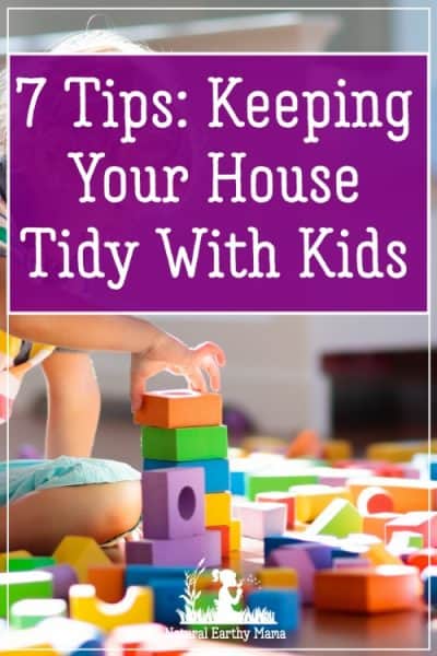 Minimalism or the KonMarie methods of tidying your house can be really great. Children are notoriously messy. Keeping your house tidy with children can be an endless task. Check out these life hacks to help keep you house tidy despite the children. #naturalearthymama